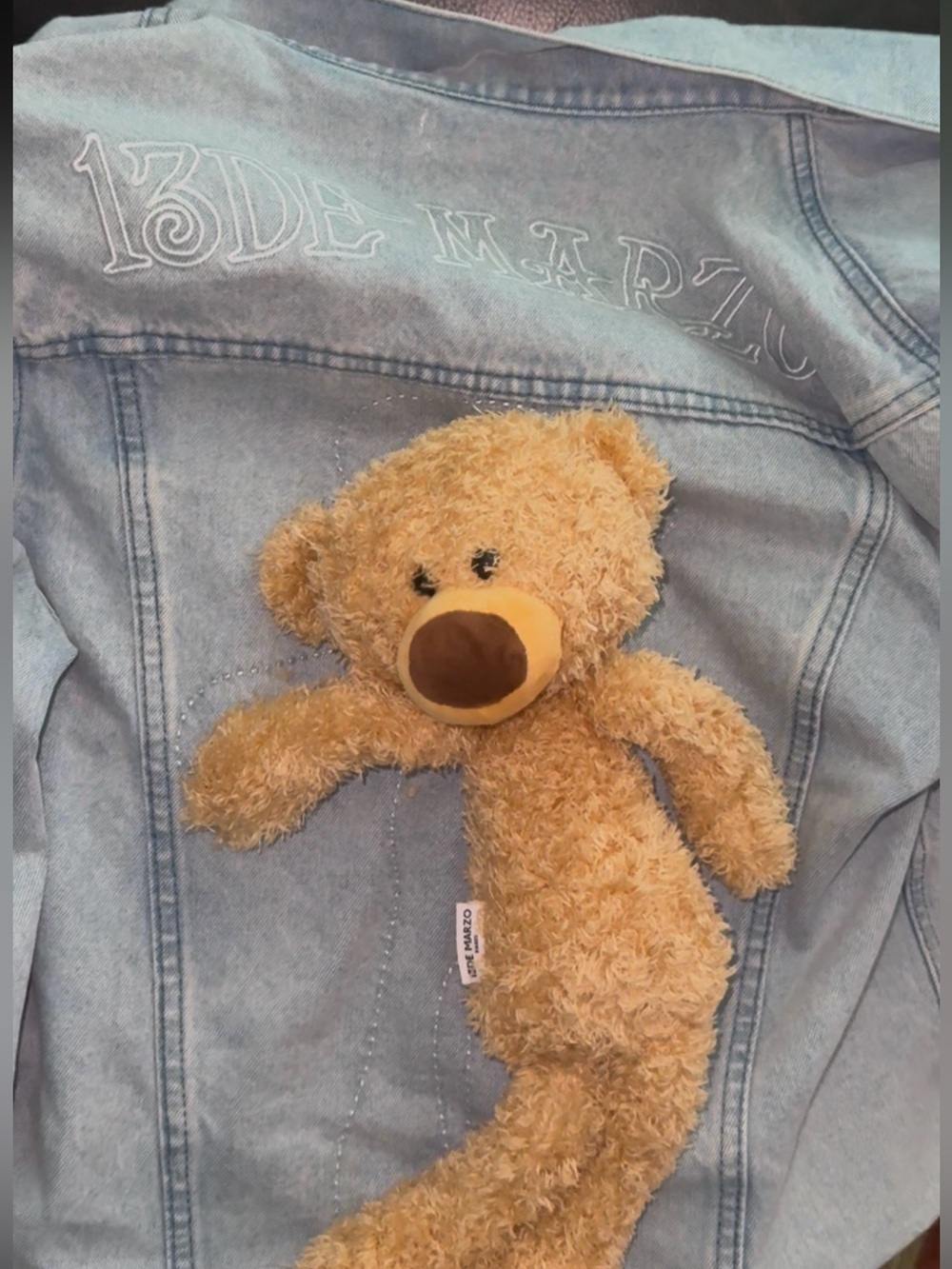 13DE MARZO teddy bear denim jacket - Picture 10 of 12